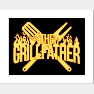 The Grillfather My Father Barbeque Posters and Art